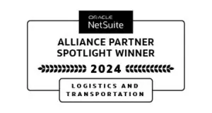 Caravel's award in Logistics and Transportation from NetSuite